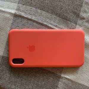 Coral silicone Apple case iPhone XS Max